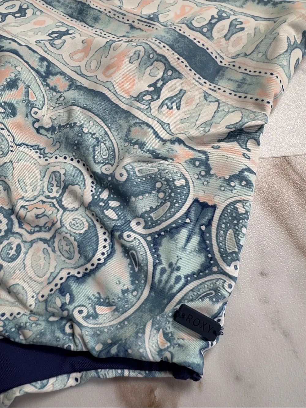 Roxy One Piece Floral Open Back Swimsuit Sz M All Over Print Surf Beachy